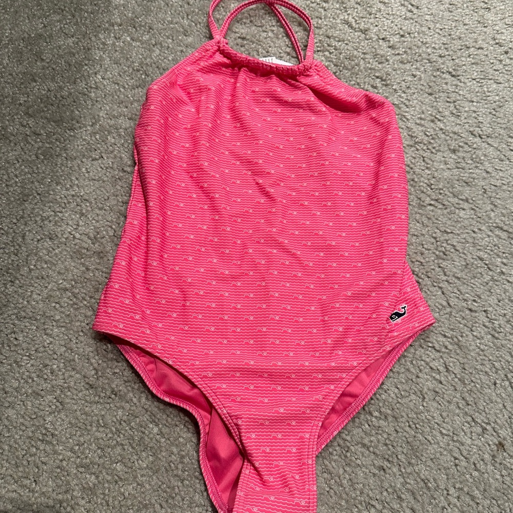 Vineyard Vines Kids Pink One Piece Swimsuit-new with tags